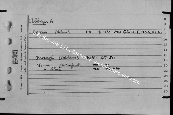 FR BROWNES INDEX